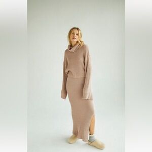 Free People sweater and skirt set
